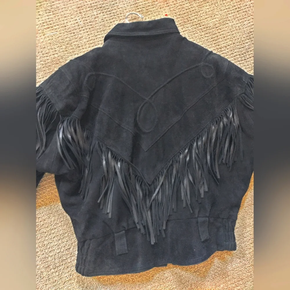 Vintage Hot Leathers Fringe Jacket - Size S - Picture 5 of 11